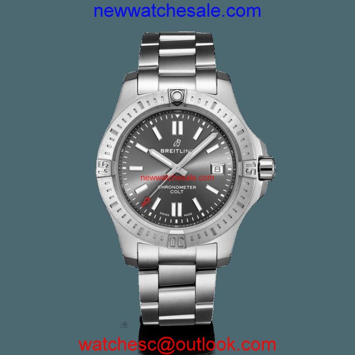 Breitling Chronomat Colt Automatic 41 Steel Tempest Gray Watch01156