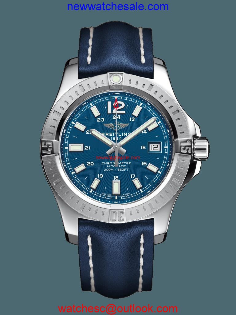 Breitling Colt 41 Automatic Steel Mariner Blue Watch01090