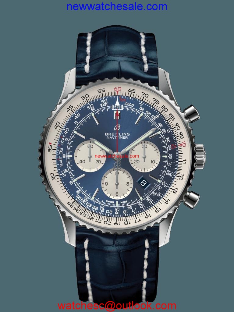 Breitling Navitimer 1 B01 Chronograph 46 Steel Aurora Blue Breitling Watch01098