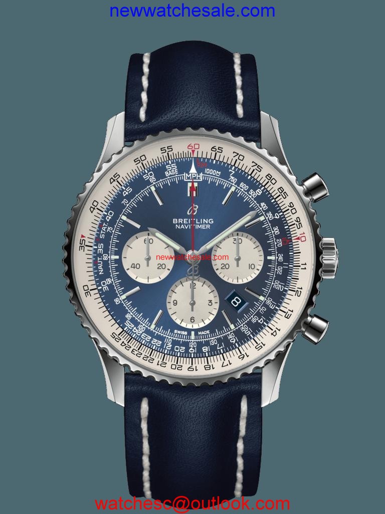 Breitling Navitimer 1 B01 Chronograph 46 Steel Aurora Blue Watch00073