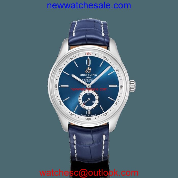 Breitling Premier Automatic 40 Steel Blue Watch01404