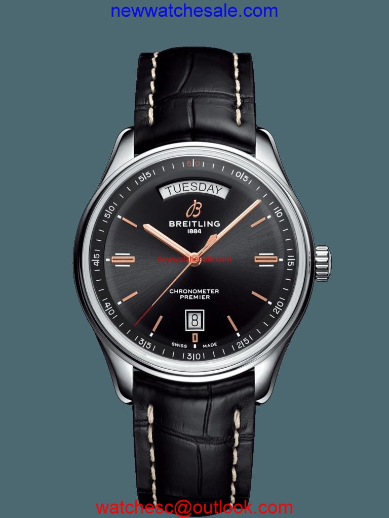 Breitling Premier Automatic Day & Date 40 Steel Black Breitling Watch00105