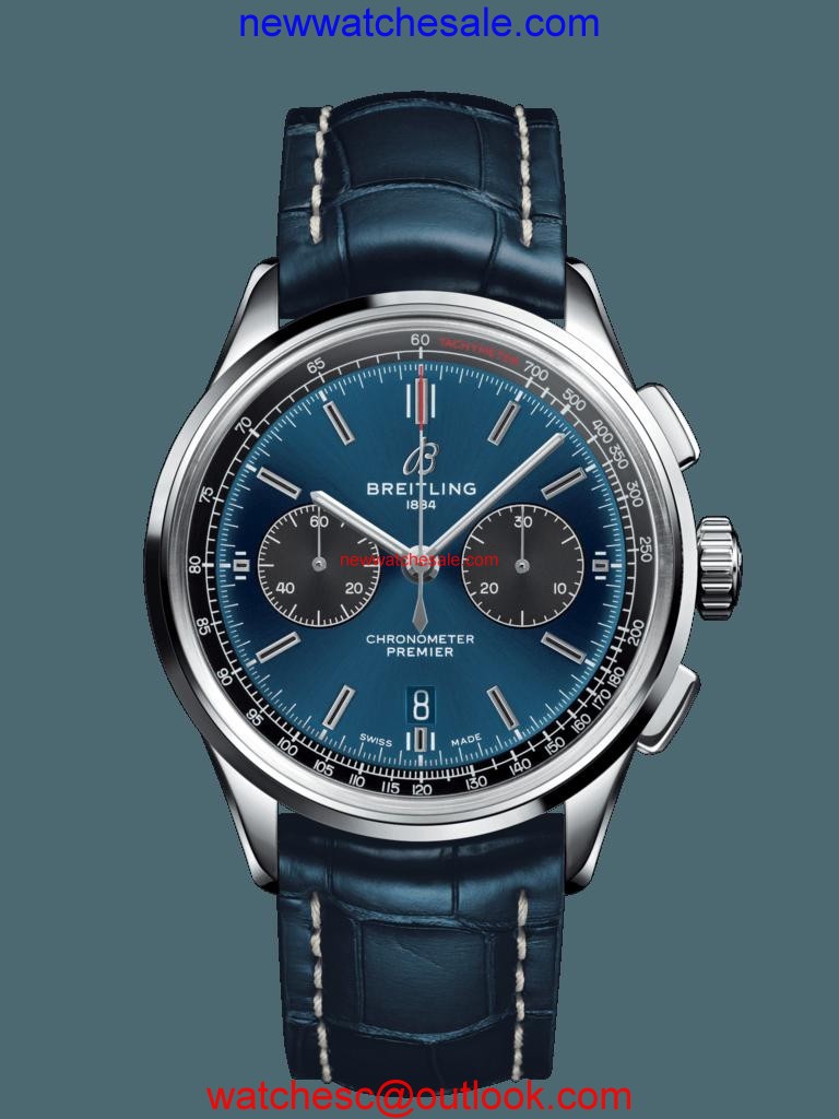 Breitling Premier B01 Chronograph 42 Steel Blue Watch00416