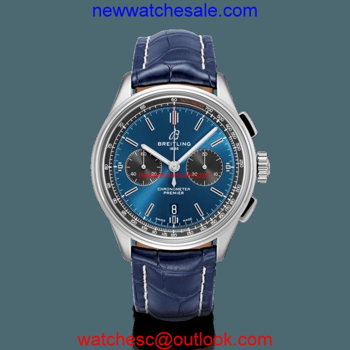 Breitling Premier B01 Chronograph 42 Steel Blue Watch01255