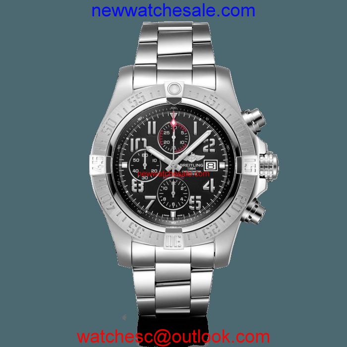 Breitling Super Avenger II Steel Volcano Black Watch01016