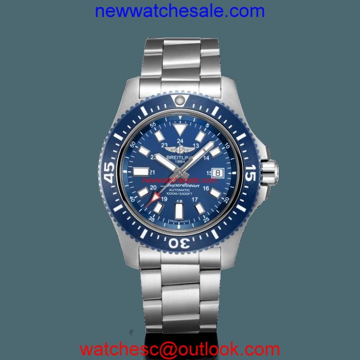 Breitling Superocean 44 Special Steel Mariner Blue Watch01032