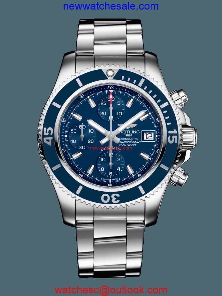 Breitling Superocean Chronograph 42 Steel Mariner Blue Watch00587