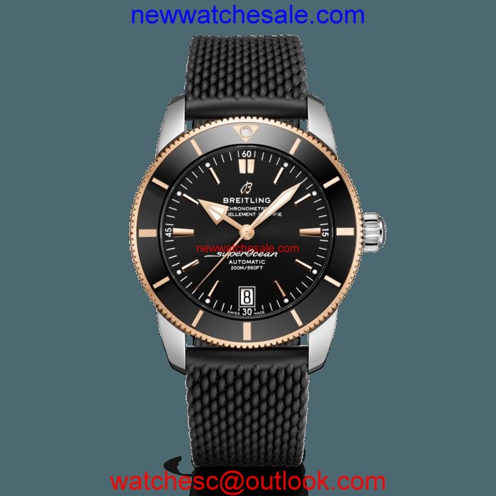 Breitling Superocean Heritage II B20 Automatic 42 Steel & red gold Black Watch01254