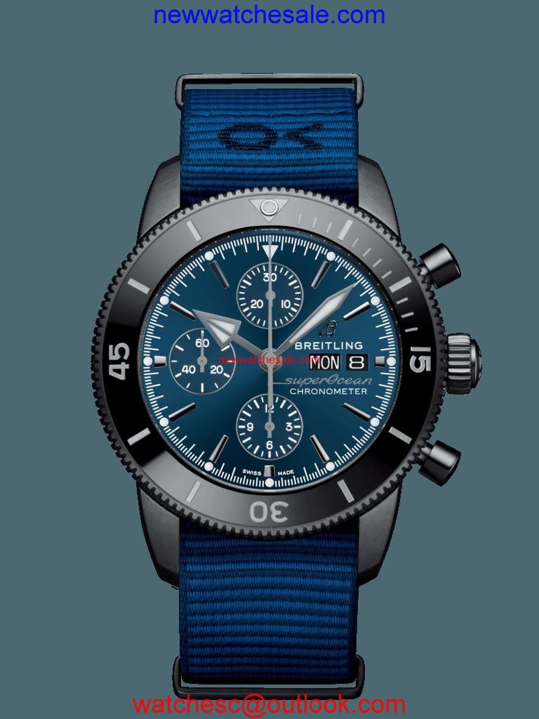 Breitling Superocean Heritage II Chronograph 44 Outerknown Black steel Blue Breitling Watch01277
