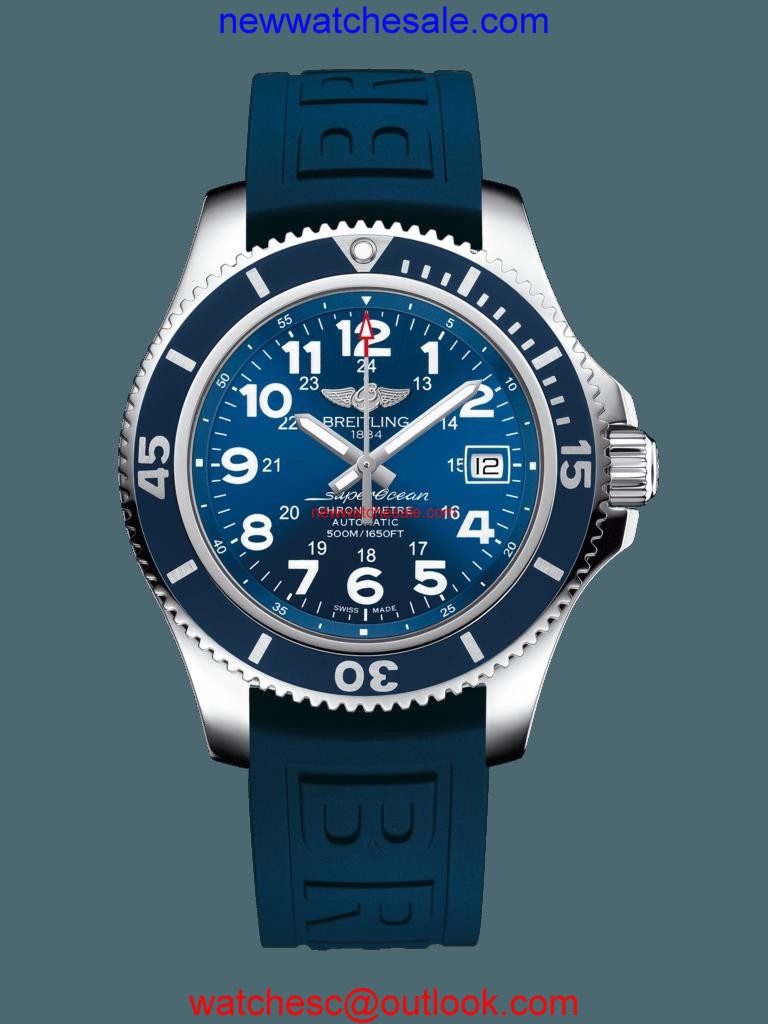 Breitling Superocean II 42 Steel Mariner Blue Watch01142