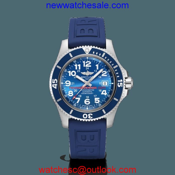 Breitling Superocean II 44 Steel satin-finish Gun Blue Watch01373