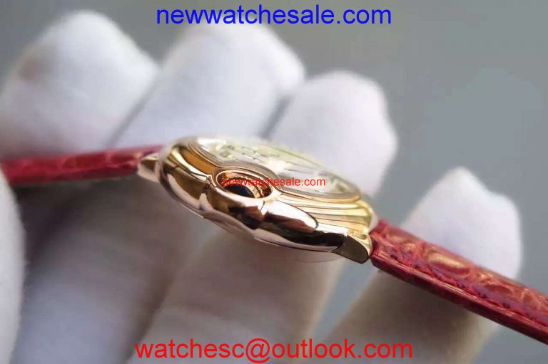 Cartier Ballon Bleu Ladies 28mm White Dial Ronda Quartz Watch01303