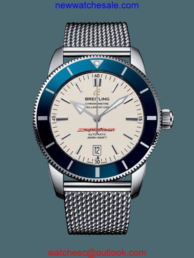 Cheap Breitling Superocean Heritage II 46 Steel Silver Breitling Watch00830