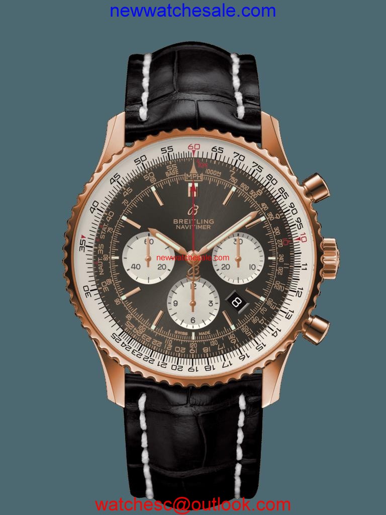 Copy Breitling Navitimer 1 B01 Chronograph 46 Red gold Anthracite Watch00061