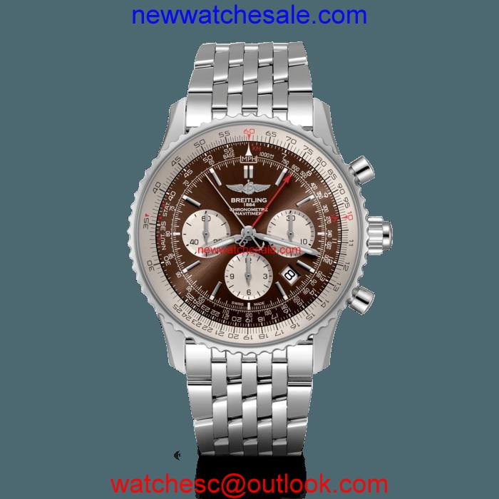 Copy Breitling Navitimer 1 B03 Chronograph Rattrapante 45 Steel Panamerican Bronze Breitling Watch00442