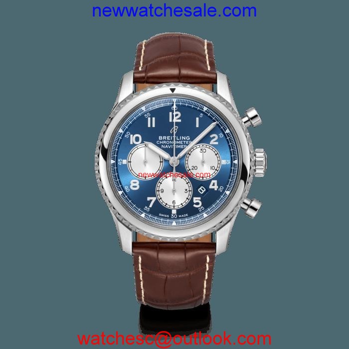 Copy Breitling Navitimer 8 B01 Chronograph 43 Steel Blue Breitling Watch00635