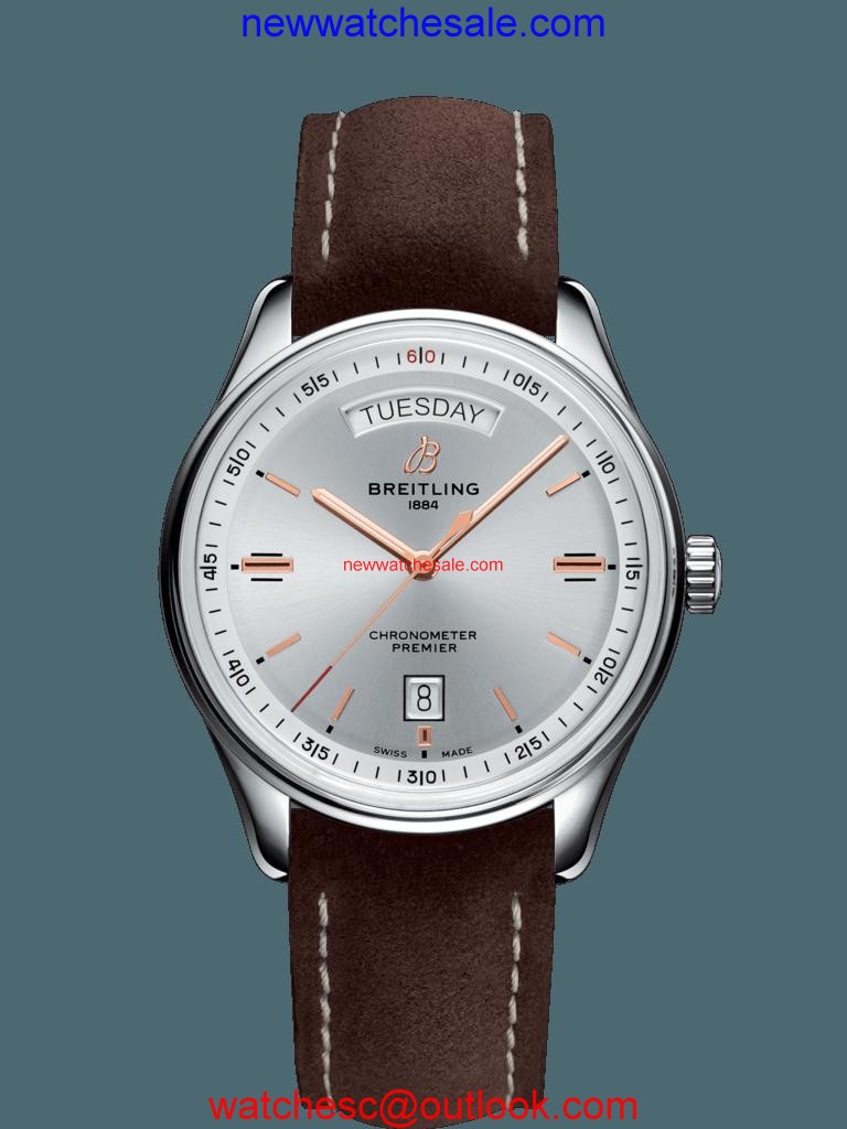 Copy Breitling Premier Automatic Day & Date 40 Steel Silver Breitling Watch00371
