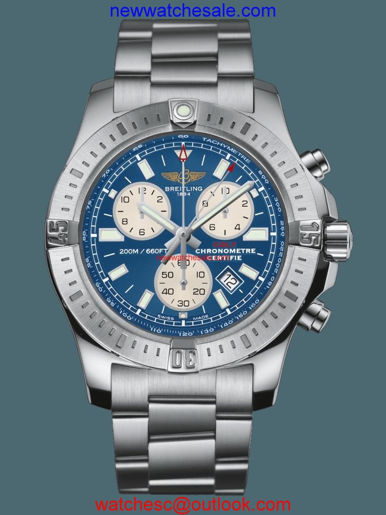 Copy Cheap Breitling Colt Chronograph Steel Mariner Blue Breitling Watch00755