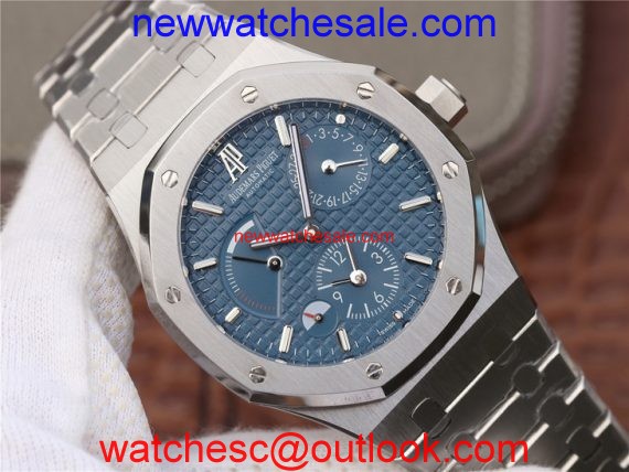 Fake Audemars Piguet Royal Oak 41mm 26120 Blue Dial Bracelet Watch00707