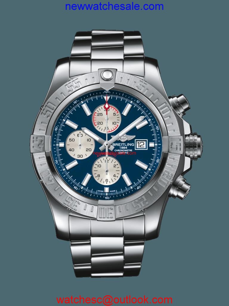 Fake Breitling Super Avenger II Steel Mariner Blue Watch00243