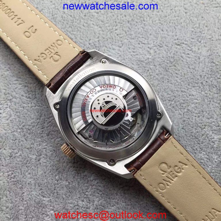 Fake Replica Omega Globemaster Master Chronometer White Dial Bezel Leather Strap Watch00943