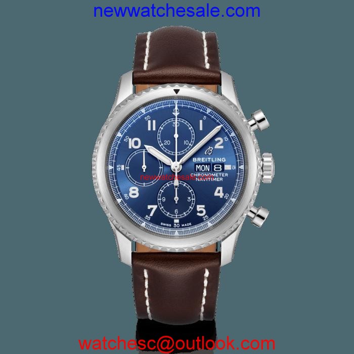 High Quality Replica Breitling Navitimer 8 Chronograph 43 Steel Blue Watch00930