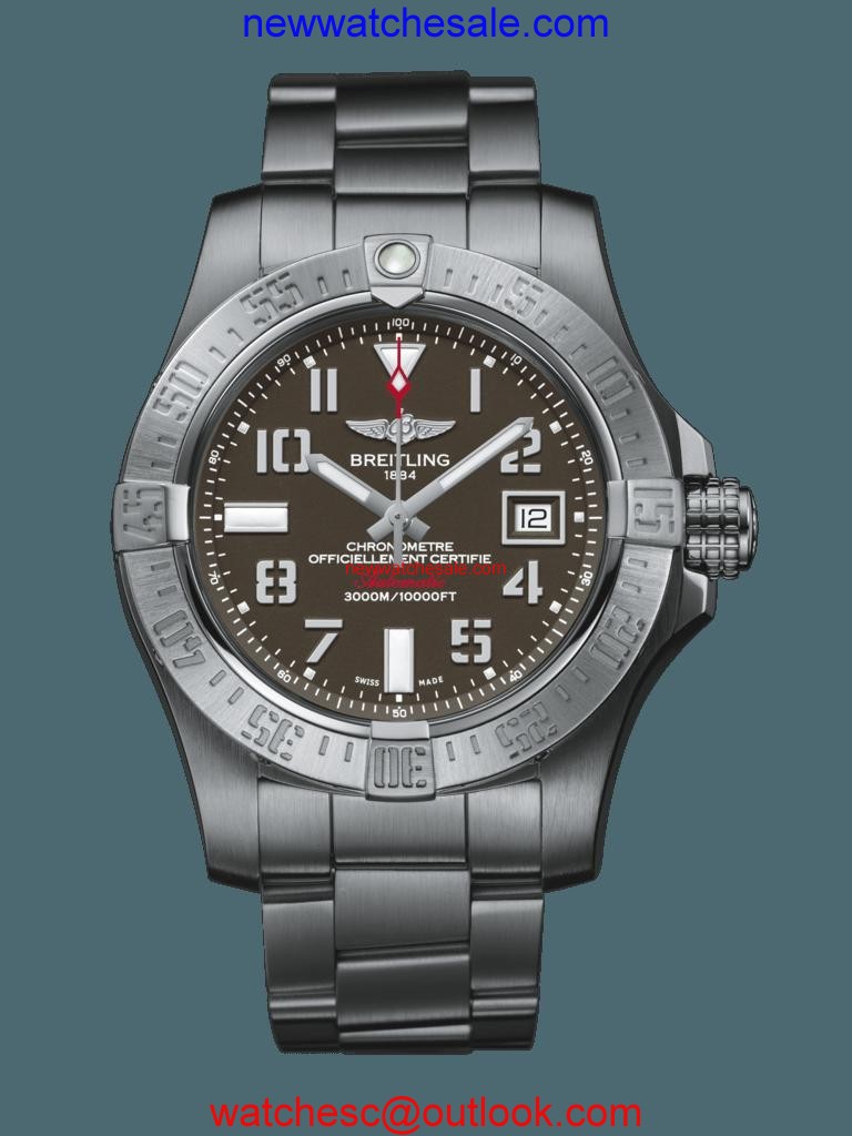 Imitation Breitling Avenger II Seawolf Steel satin-finish Tungsten Gray Breitling Watch00128