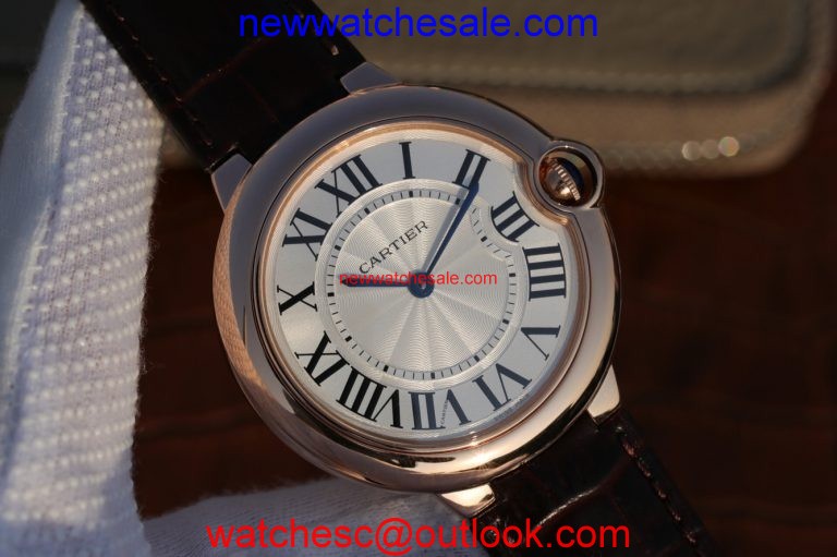Imitation Cartier Ballon Bleu 46mm White Textured Dial Watch00686