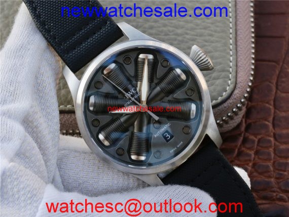 Imitation IWC IWC Big Pilot Concept Edition Black Dial Nylon Strap IWC Watch01311
