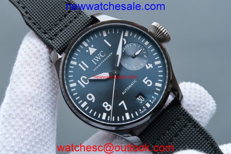 IWC Big Pilot IW502003 Real Ceramic Nylon Strap Watch00965