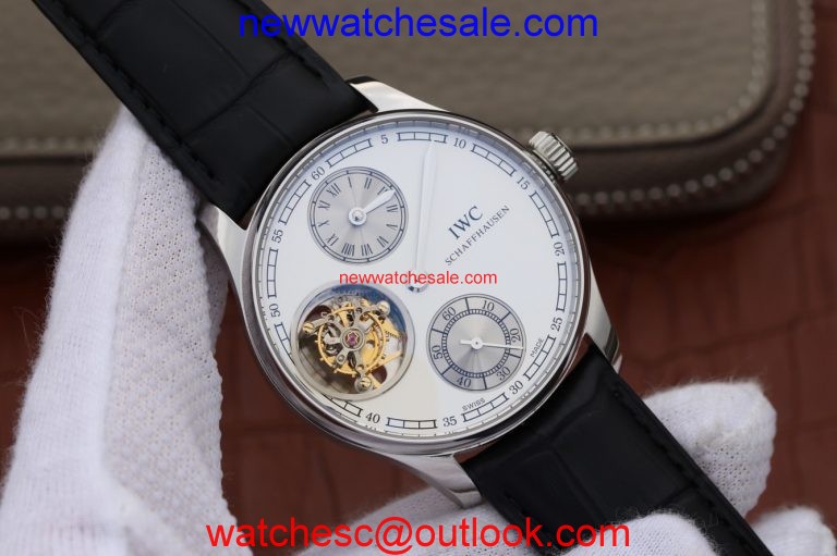 IWC BM Portuguesebillon White Dial 2 Sub Dials Watch01130