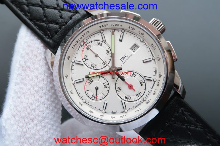 IWC Ingenieur Chrono IW380701 White Dial Leather Strap IWC Watch01386