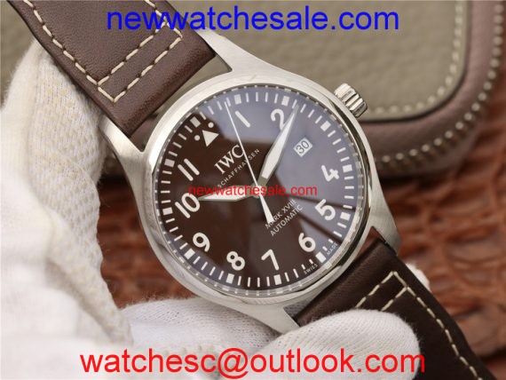 IWC MARK XVIII ANTOINE DE SAINT EXUPeRY IW327003 Brown Leather Strap IWC Watch01134