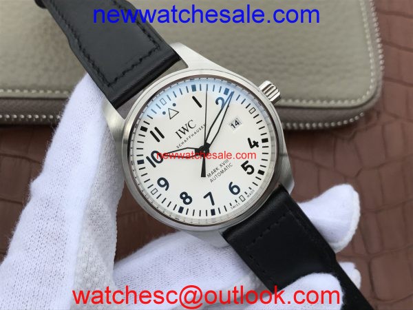 IWC Mark XVIII IW327002 White Dial Leather Strap IWC Watch01288