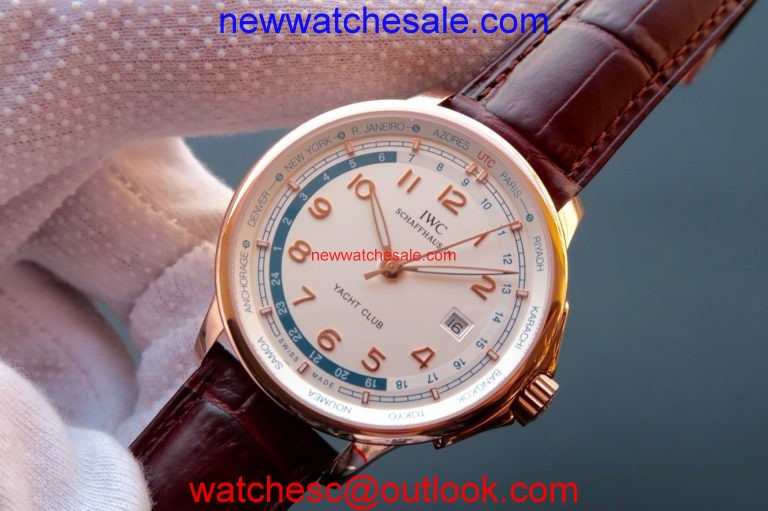 IWC Portuguese Automatic Yacht Club White Dial RG Watch00387