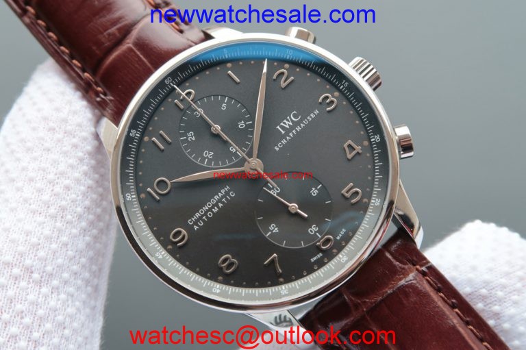 IWC Portuguese Chrono IW371431 Brown Leather Strap IWC Watch00540