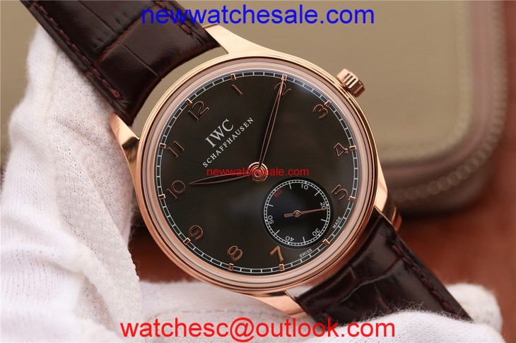 IWC Portuguese IW545406 Brown Dial Leather Strap IWC Watch01349