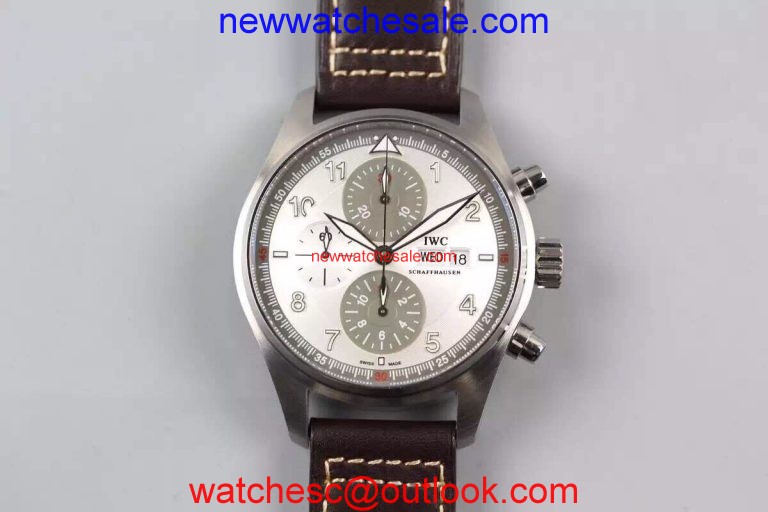 IWC V6 Pilot Chrono Silver/Gray Dial Watch00696