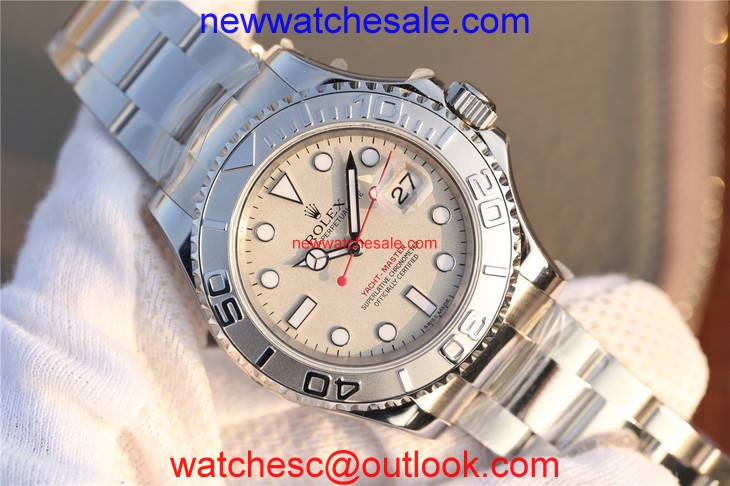 Knockoff 1:1 Rolex Yacht-Master 116622 Silver Dial on Bracelet Rolex Watch01239