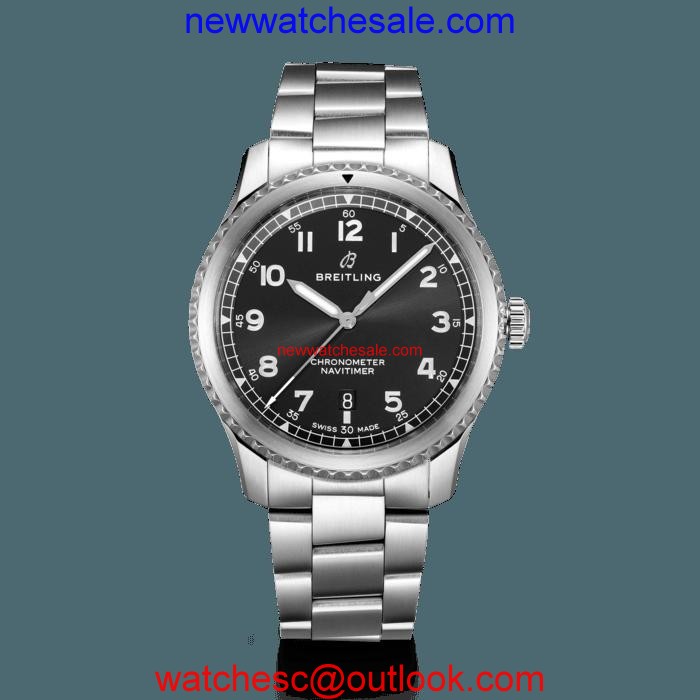 Knockoff Breitling Navitimer 8 Automatic 41 Steel Black Watch00778
