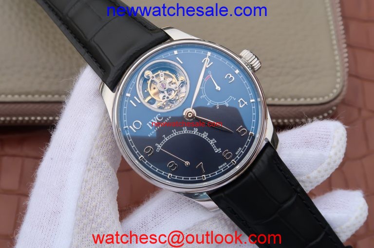 Knockoff IWC AZ Portuguese Tourbillon IW5046 Blue Dial Watch00131