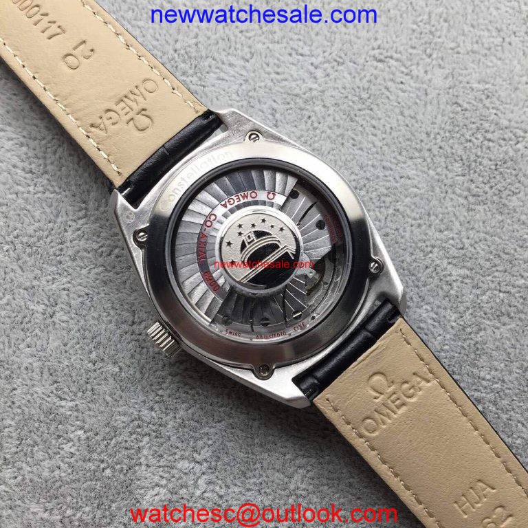 Omega Globemaster Master Chronometer Blue Dial Leather Strap Omega Watch00010