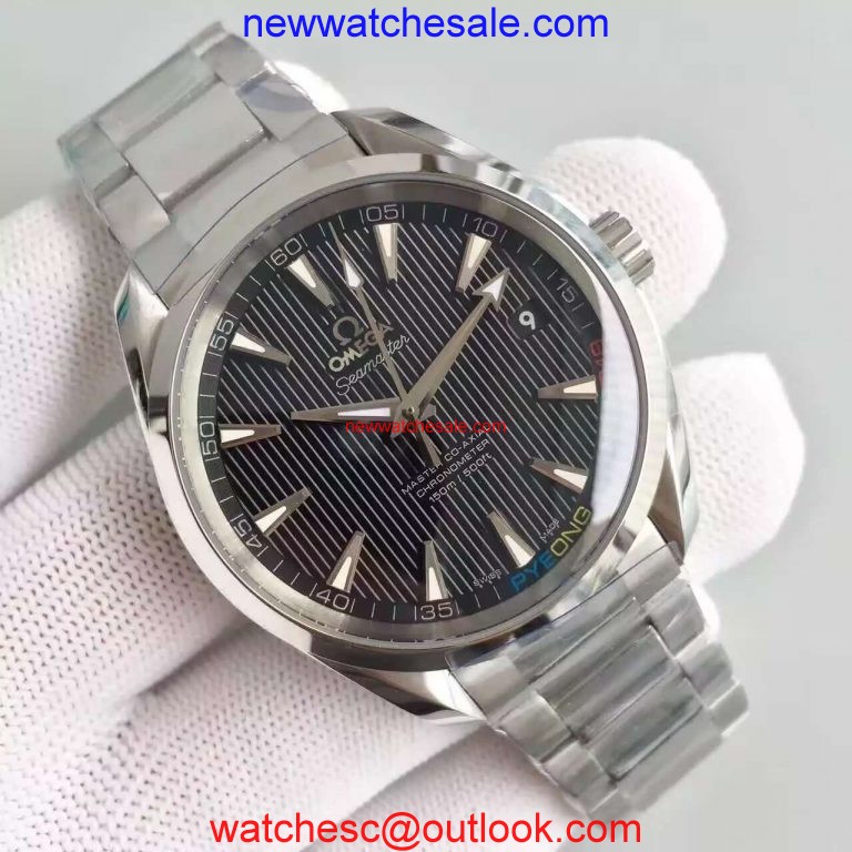 Omega Seamaster CO-AXIAL Master PyeongChang 2018 Black Dial Bracelet Watch00777