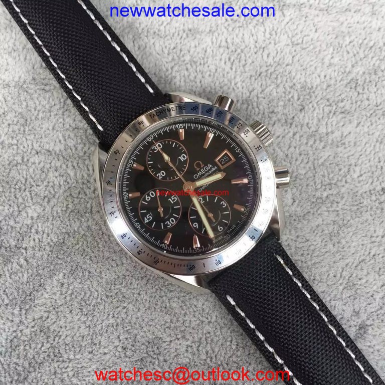 Omega Speedmaster 3210 Black Dial Black Nylon Strap Omega Watch01293