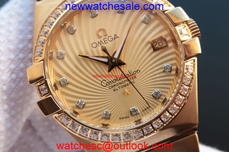 Omega V6 Constellation 123.20.35 Case Yellow Dial Omega Watch01348
