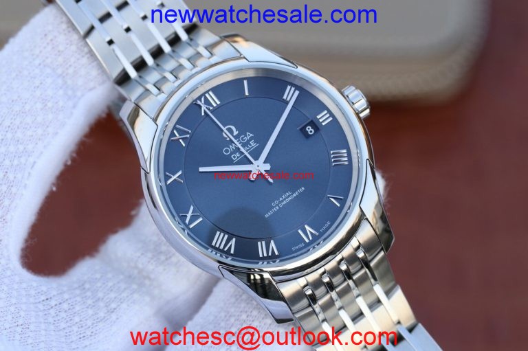 Omega V6 De Ville 41mm Blue Dial Bracelet Omega Watch00990