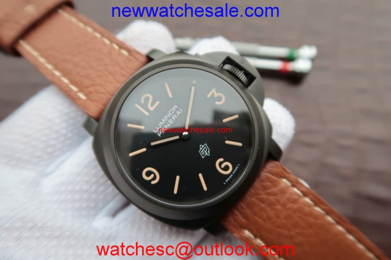 Panerai Luminor PAM360 Thick Leather Strap Watch00864
