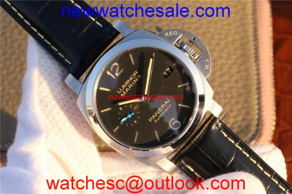Panerai PAM1392 Black Dial Black Leather Strap Watch00917