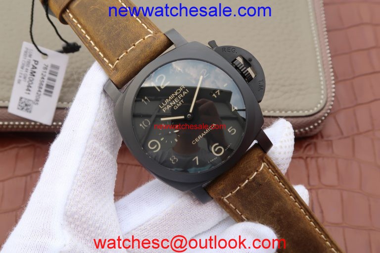 Panerai PAM441 Real Ceramic Asso Strap Watch01116