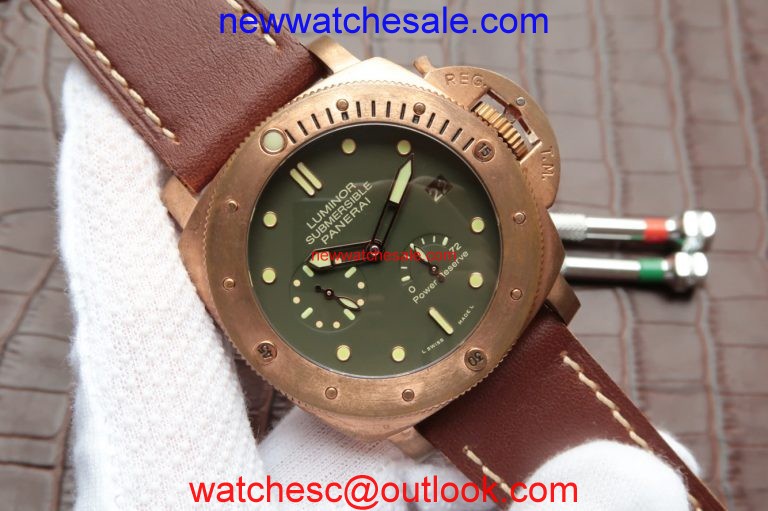 Panerai PAM507 Bronzo Luminor Submersible Leather Strap Panerai Watch00253